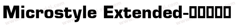 Microstyle Extended字体转换